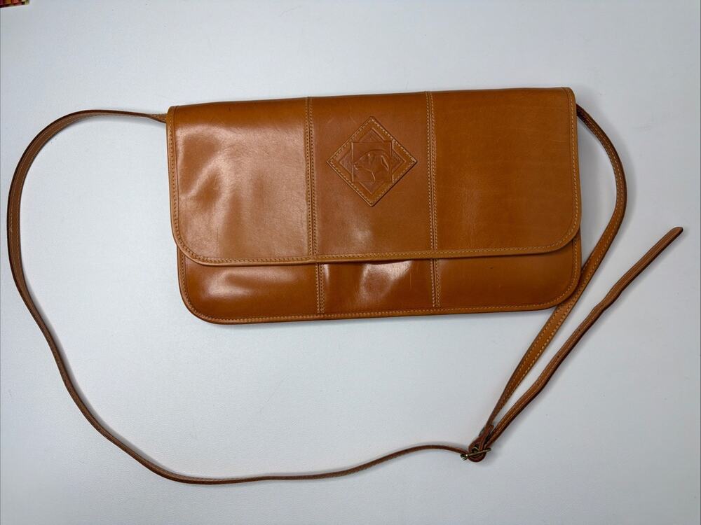 Vintage Katherine Ward Designer Imports Ltd Leather Crossbody Bag Purse USA